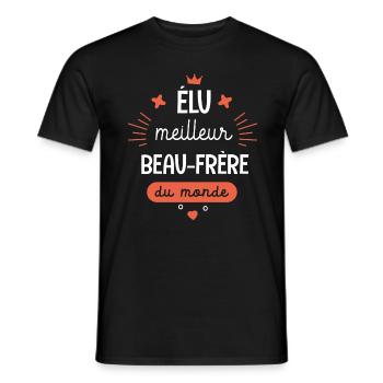 Meilleur Beau-frère du monde Cadeau Beau frère - T-shirt homme - noir - Devant - AI Model Male 178 light (178cm)