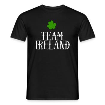 Team Ireland - Männer T-Shirt - Schwarz - Vorne - AI Model Male 178 light (178cm)