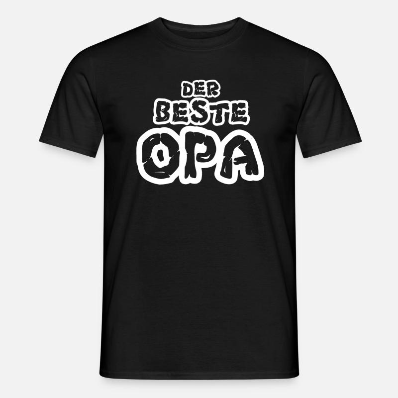 Der beste Opa - Männer T-Shirt - Schwarz