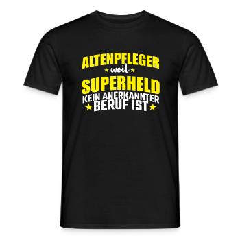 Altenpflegerin Altenpflegerin Altenpflegerin - Männer T-Shirt - Schwarz - Vorne - AI Model Male 178 light (178cm)