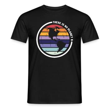 there is no planet b - T-shirt homme - noir - Devant - AI Model Male 178 light (178cm)