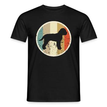 Lagotto Romagnolo - Männer T-Shirt - Schwarz - Vorne - AI Model Male 178 light (178cm)