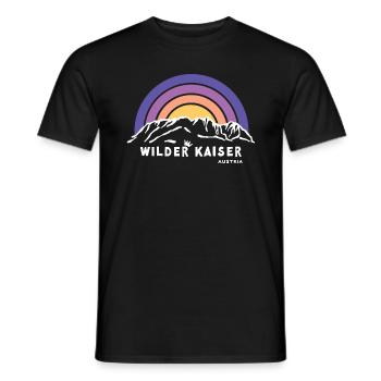 Wilder Kaiser Tirol Kitzbühel Austria Hiking - Men's T-Shirt - black - Front - AI Model Male 178 light (178cm)