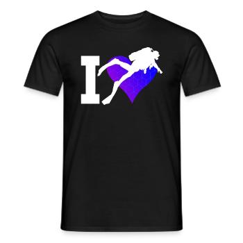 Scuba Taucher Taucher Tauchen Damen Diver - Männer T-Shirt - Schwarz - Vorne - AI Model Male 178 light (178cm)