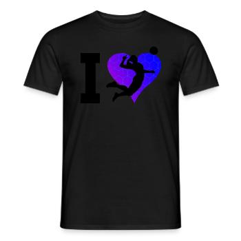 Volleyball masculin Volleyball féminin Spi - T-shirt homme - noir - Devant - AI Model Male 178 light (178cm)