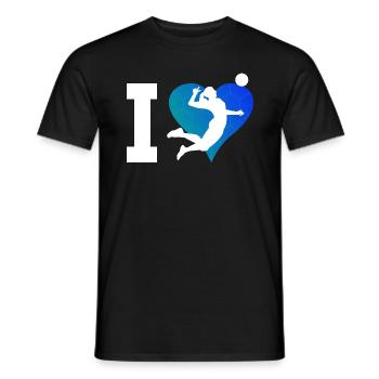 Volleyball masculin Volleyball féminin Spi - T-shirt homme - noir - Devant - AI Model Male 178 light (178cm)