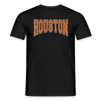 Houston - Männer T-Shirt - Schwarz - Vorne - AI Model Male 178 light (178cm)