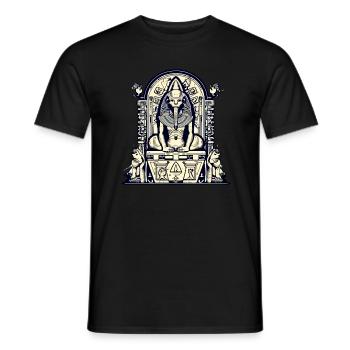 Die Göttin Sphynx - Männer T-Shirt - Schwarz - Vorne - AI Model Male 178 light (178cm)