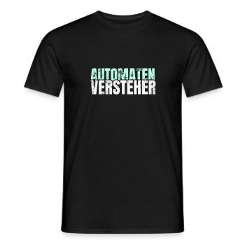 Automatenversteher Spielothek Geschenk - Männer T-Shirt - Schwarz - Vorne - AI Model Male 178 light (178cm)
