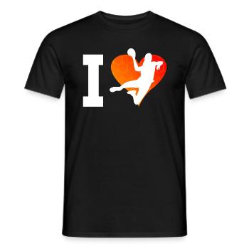 Handball Handball Handball Handball Joueurs De handball Jeux de handball - T-shirt homme - noir - Devant - AI Model Male 178 light (178cm)