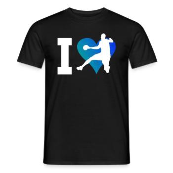 Joueurs de handball Joueurs de handball Jeux de handball - T-shirt homme - noir - Devant - AI Model Male 178 light (178cm)
