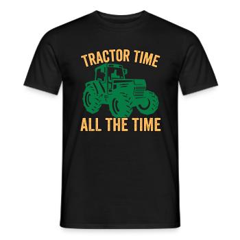 Tractor Time All The Time - Männer T-Shirt - Schwarz - Vorne - AI Model Male 178 light (178cm)