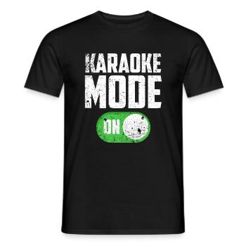 Karaoké - T-shirt homme - noir - Devant - AI Model Male 178 light (178cm)