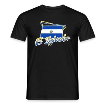 El Salvador - Men's T-Shirt - black - Front - AI Model Male 178 light (178cm)