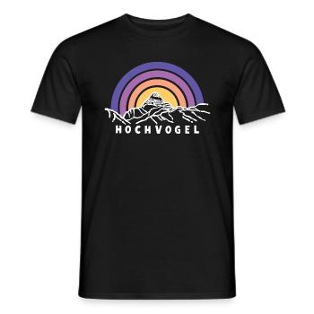 Hochvogel Berg Allgäu Bavière Randonnée Souvenir - T-shirt homme - noir - Devant - AI Model Male 178 light (178cm)