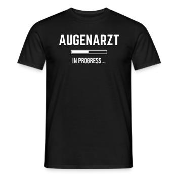 Ophthalmologist In Progress - Men's T-Shirt - black - Front - AI Model Male 178 light (178cm)