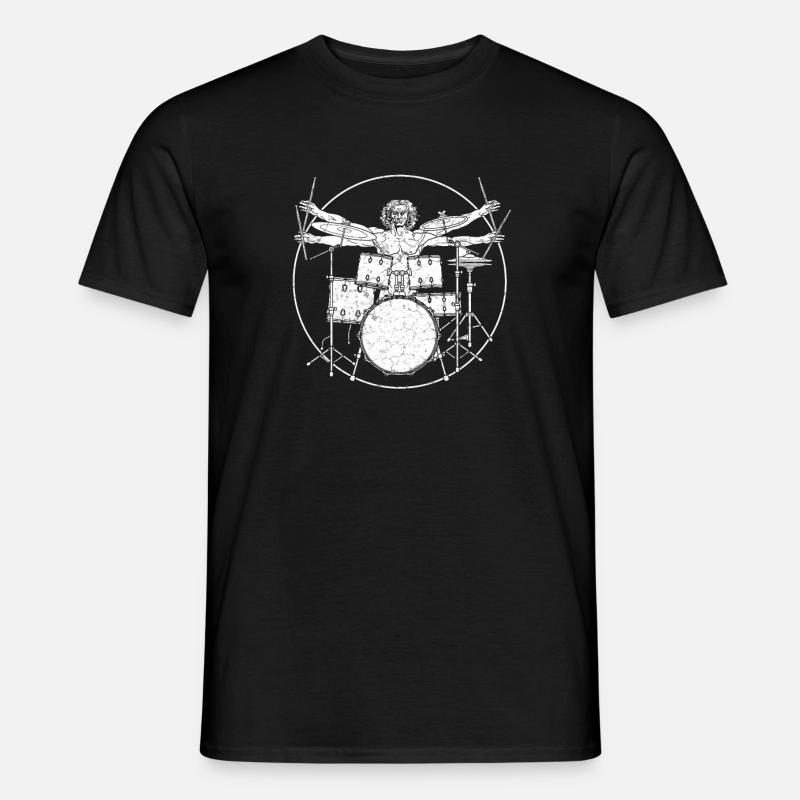 Drums Gift Drummer Percussion - Men’s T-shirt - black