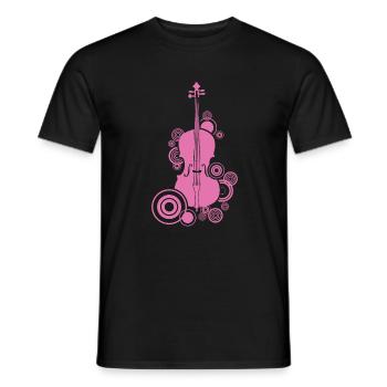 Violoncelle Basse Violon Genou Violon Instrument à cordes Violoncelle - T-shirt homme - noir - Devant - AI Model Male 178 light (178cm)