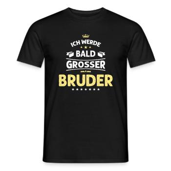Ich werde bald großer Bruder - Männer T-Shirt - Schwarz - Vorne - AI Model Male 178 light (178cm)
