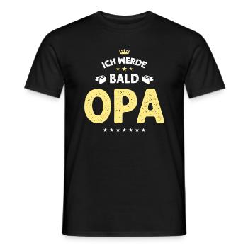 Ich werde bald Opa - Männer T-Shirt - Schwarz - Vorne - AI Model Male 178 light (178cm)