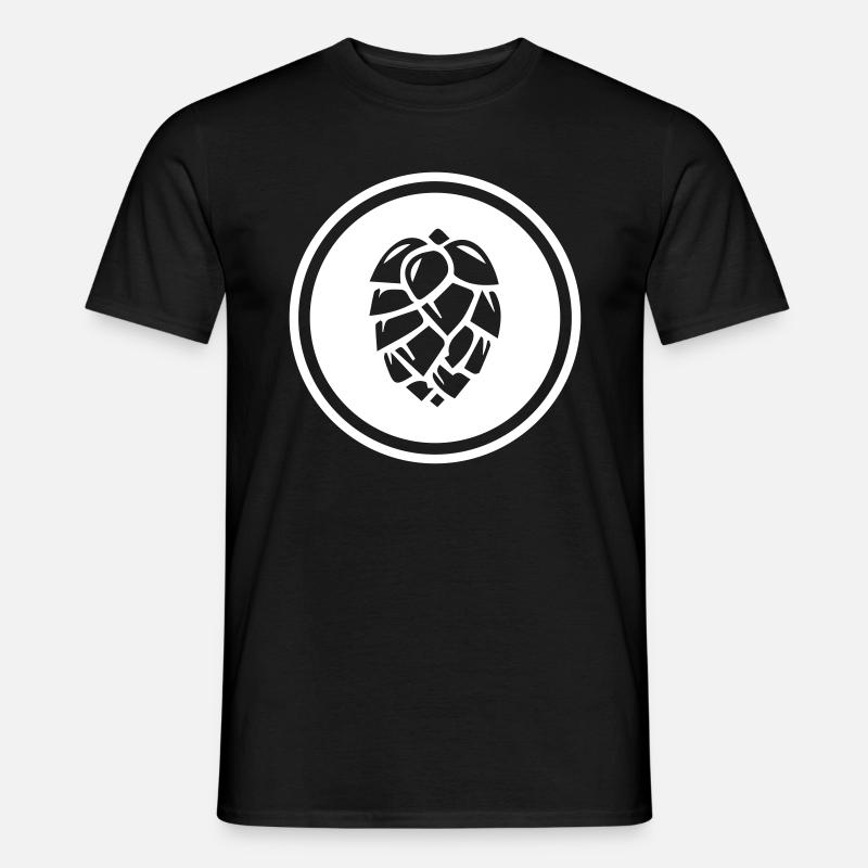 hops icon symbol - Men's T-Shirt - black