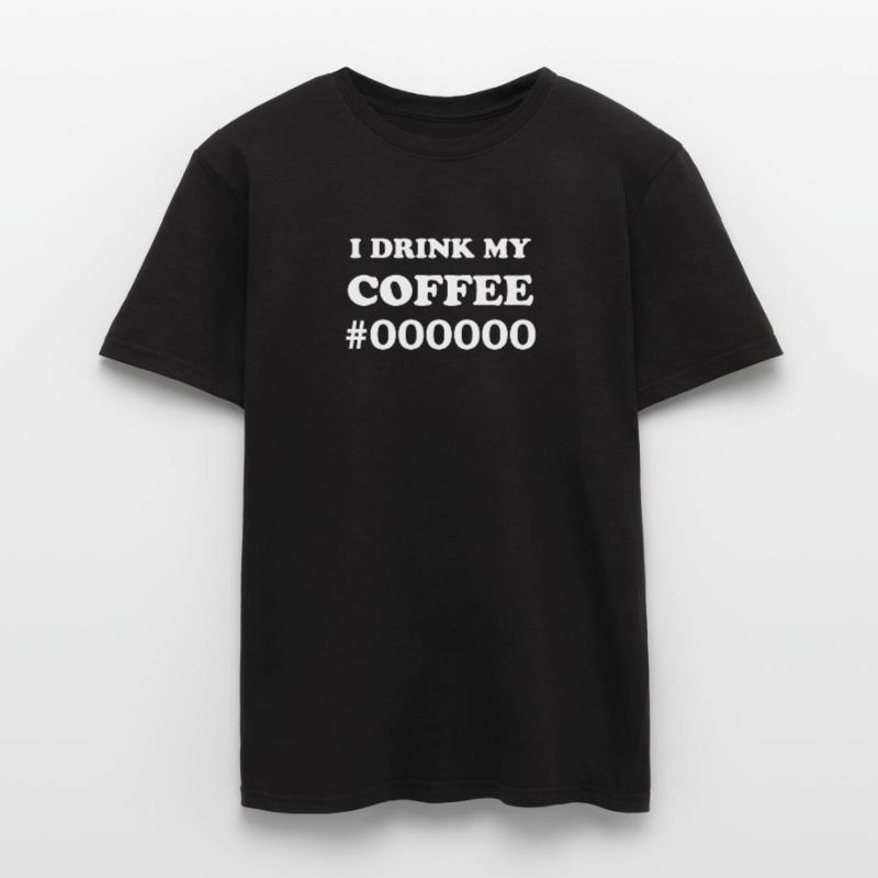 Coffee Black Nerd Programmer IT Web Designer Men’s T-shirt