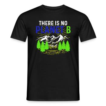 No Planet B Umweltschutz - Männer T-Shirt - Schwarz - Vorne - AI Model Male 178 light (178cm)