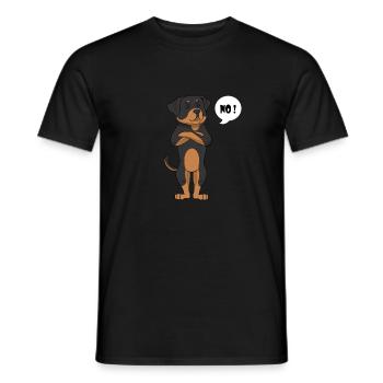 Rottweiler Lustig - Rottweiler - T-shirt homme - noir - Devant - AI Model Male 178 light (178cm)
