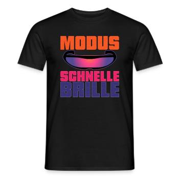 Fast Glasses Mode - Men's T-Shirt - black - Front - AI Model Male 178 light (178cm)