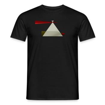 Cigogne avec cadeau - Bébé arrive - T-shirt homme - noir - Devant - AI Model Male 178 light (178cm)