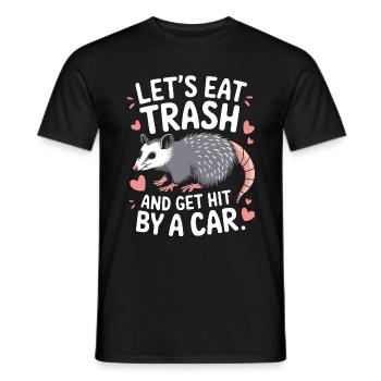Opossum Possum Animal - Men's T-Shirt - black - Front - AI Model Male 178 light (178cm)