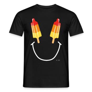 So glücklich wie eine Rakete - Männer T-Shirt - Schwarz - Vorne - AI Model Male 178 light (178cm)