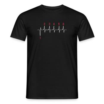 Motorrad Gangschaltung Biker Rennen Bike Cruiser - Männer T-Shirt - Schwarz - Vorne - AI Model Male 178 light (178cm)