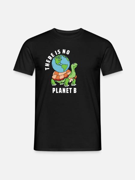 there is no planet b - Men's T-Shirt - black