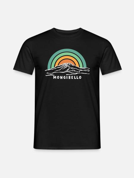 Etna Mongibello Ätna Berg Sizilien Vulkan Souvenir - Männer T-Shirt - Schwarz