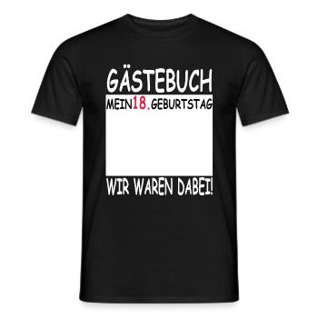 18. Geburtstag Junge Mädchen 18 Jahre Party - Männer T-Shirt - Schwarz - Vorne - AI Model Male 178 light (178cm)