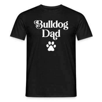 Bulldog Dad - Men's T-Shirt - black - Front - AI Model Male 178 light (178cm)