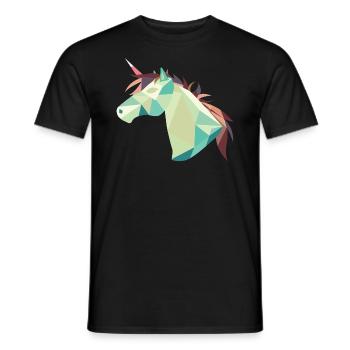 Pferd - Männer T-Shirt - Schwarz - Vorne - AI Model Male 178 light (178cm)