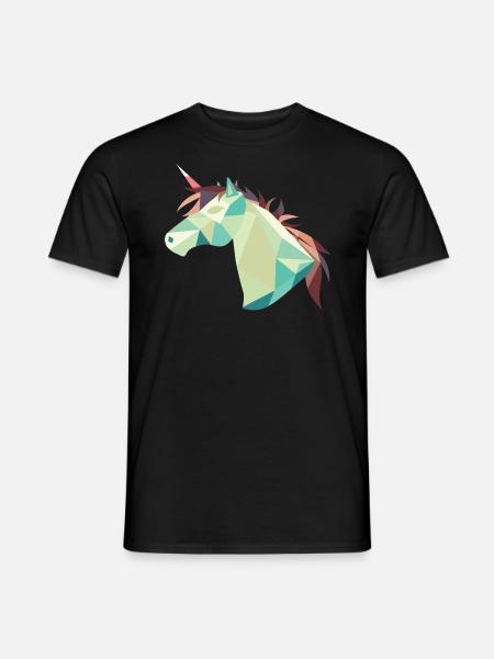 Pferd - Männer T-Shirt - Schwarz