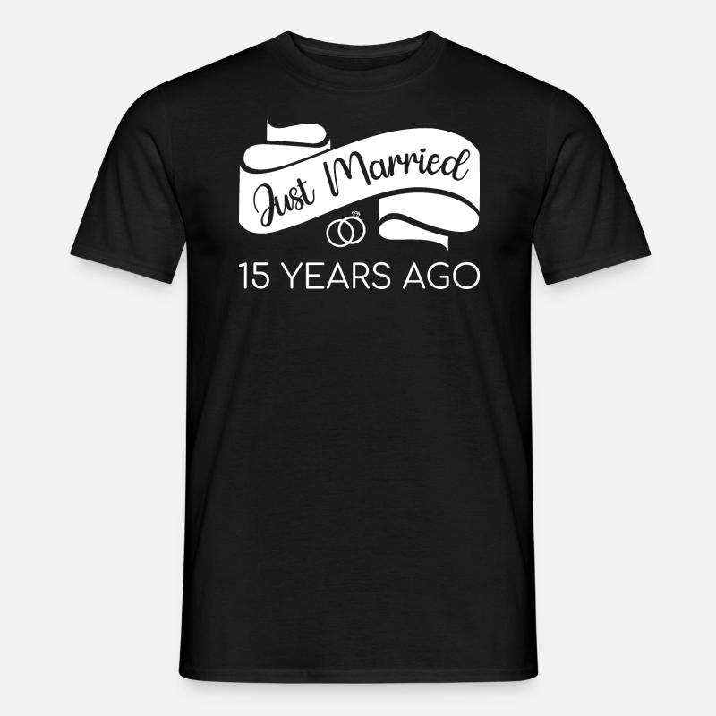 Just gift för 15 år sedan V - T-shirt herr - svart