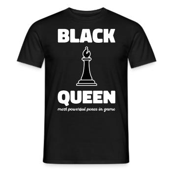 Black Queen Africa Roots Pride Gift - Men's T-Shirt - black - Front - AI Model Male 178 light (178cm)