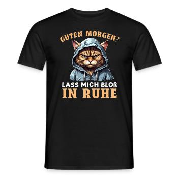 Guten Morgen Lass Mich Bloß In Ruhe - Männer T-Shirt - Schwarz - Vorne - AI Model Male 178 light (178cm)