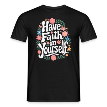 Ayez confiance en vous - T-shirt homme - noir - Devant - AI Model Male 178 light (178cm)
