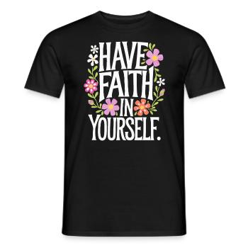 Ayez confiance en vous - T-shirt homme - noir - Devant - AI Model Male 178 light (178cm)