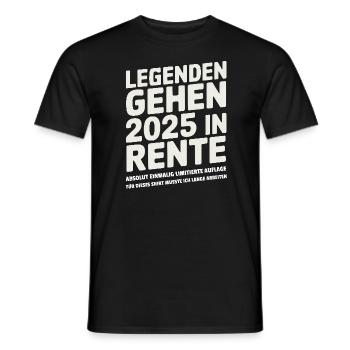 Legends to retire in 2025 - Men's T-Shirt - black - Front - AI Model Male 178 light (178cm)