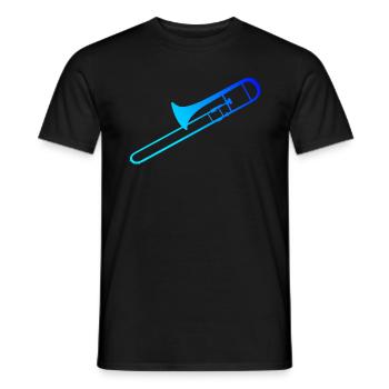 Trombonist Trombonist Brass Instrument - Men's T-Shirt - black - Front - AI Model Male 178 light (178cm)