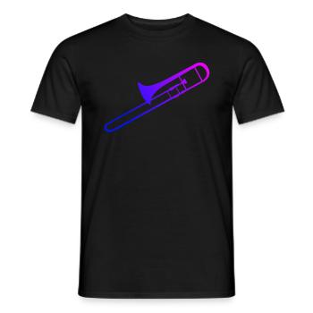 Blaskapelle Posaunistin Posaunisten Blechblasinstr - Männer T-Shirt - Schwarz - Vorne - AI Model Male 178 light (178cm)