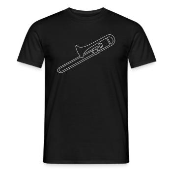 Trombone Trombone Homme Tromboniste Jazz Femmes - T-shirt homme - noir - Devant - AI Model Male 178 light (178cm)