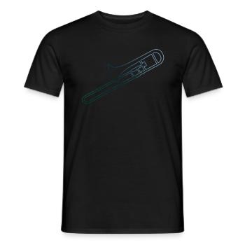 Trombone Jazz Femmes Trombone Hommes Cuivres - T-shirt homme - noir - Devant - AI Model Male 178 light (178cm)