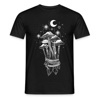 Pilze Magie Zauberpilze - Männer T-Shirt - Schwarz - Vorne - AI Model Male 178 light (178cm)
